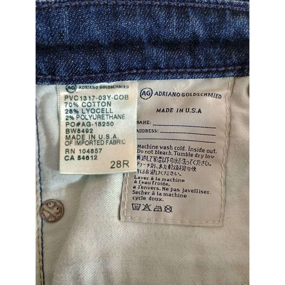 Adriano Goldschmied Jeans Women's 28R Ballad Slim Boot Casual Classic Dark Wash - Picture 13 of 13